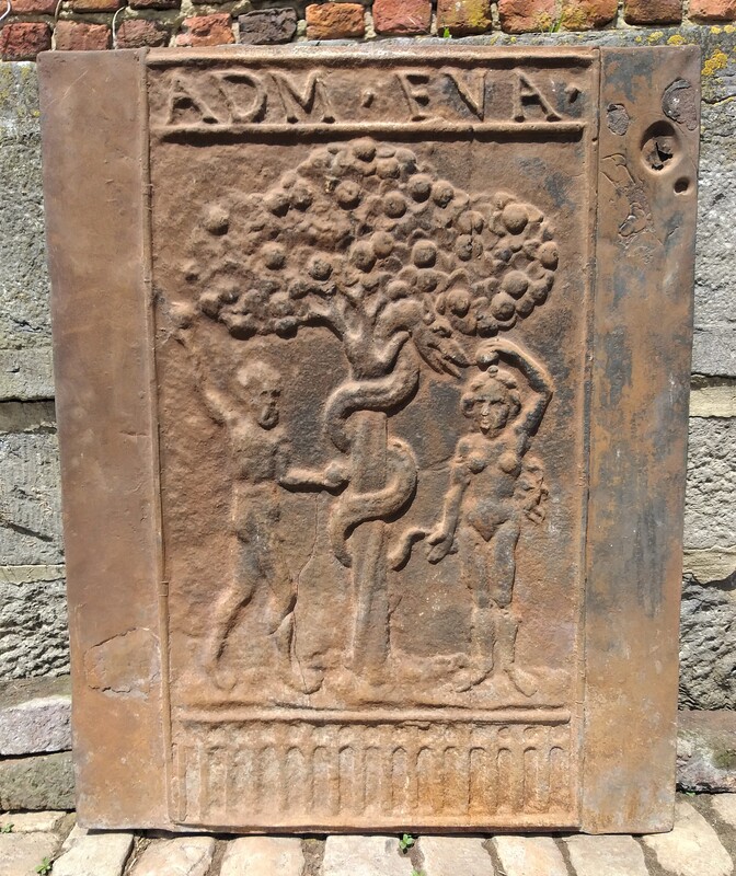 Fireback, 17th century 'Adam and Eva'