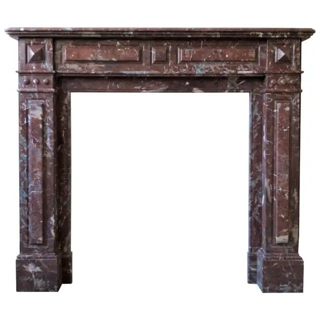 Napoléon III fireplace, Rance marble, ca.1875